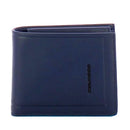 Portafoglio Uomo PIQUADRO in Pelle Blu con Portamonete Linea Atlas  - PU4188S138R
