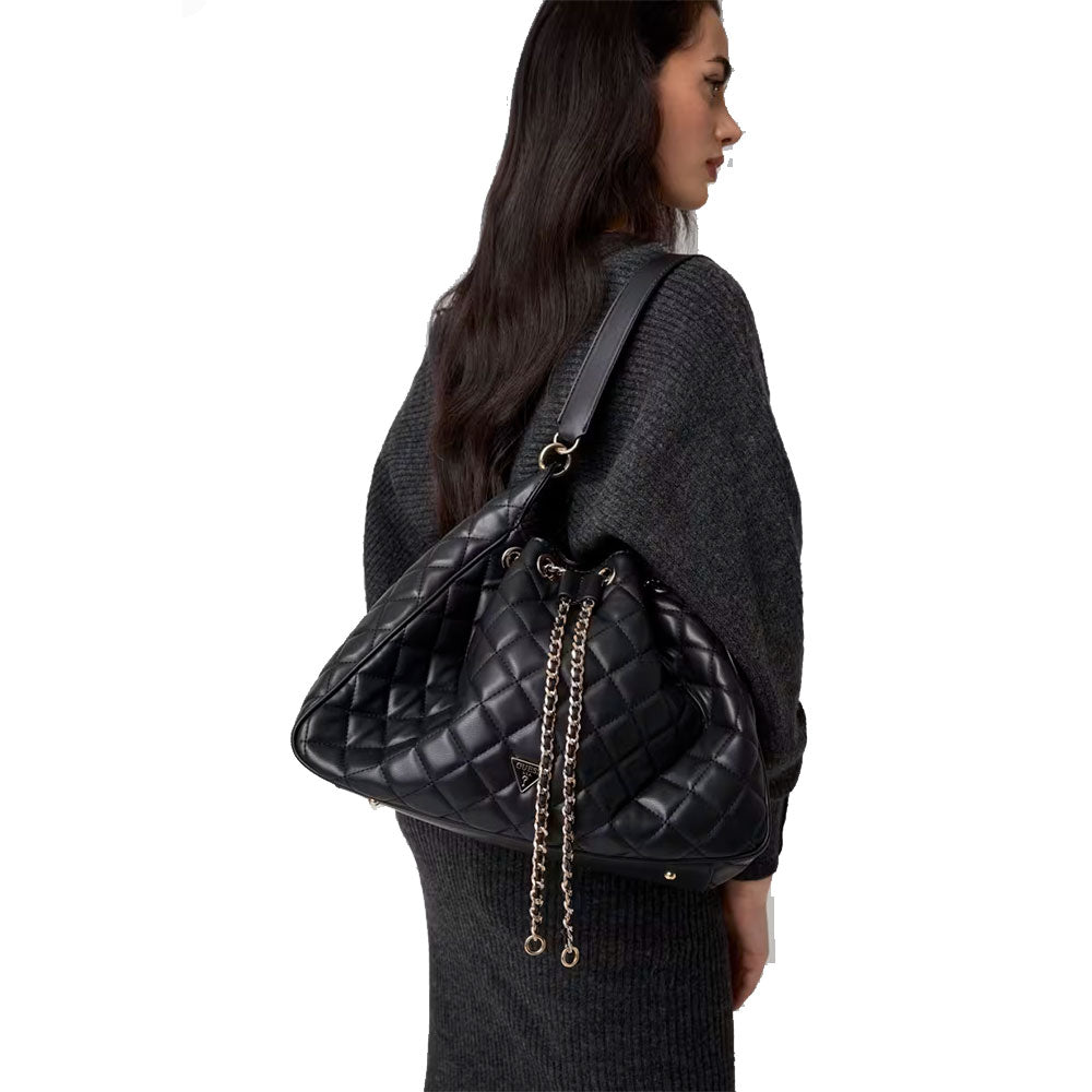 Borsa Donna a Spalla GUESS Linea Juliet colore Nero