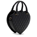 Women's Black Heart-Shaped Mini Handbag GUESS Atabey