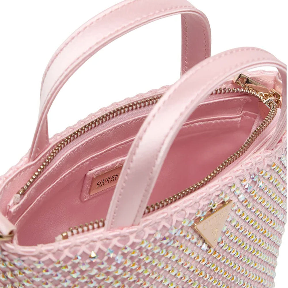 Borsa Donna Mini a Mano GUESS Linea Tasmin colore Light Rose