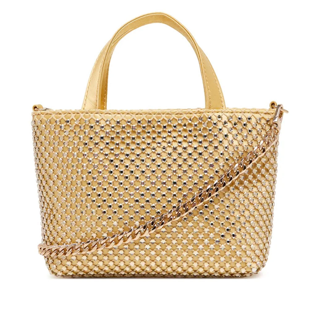 Borsa Donna Mini a Mano GUESS Linea Tasmin colore Gold