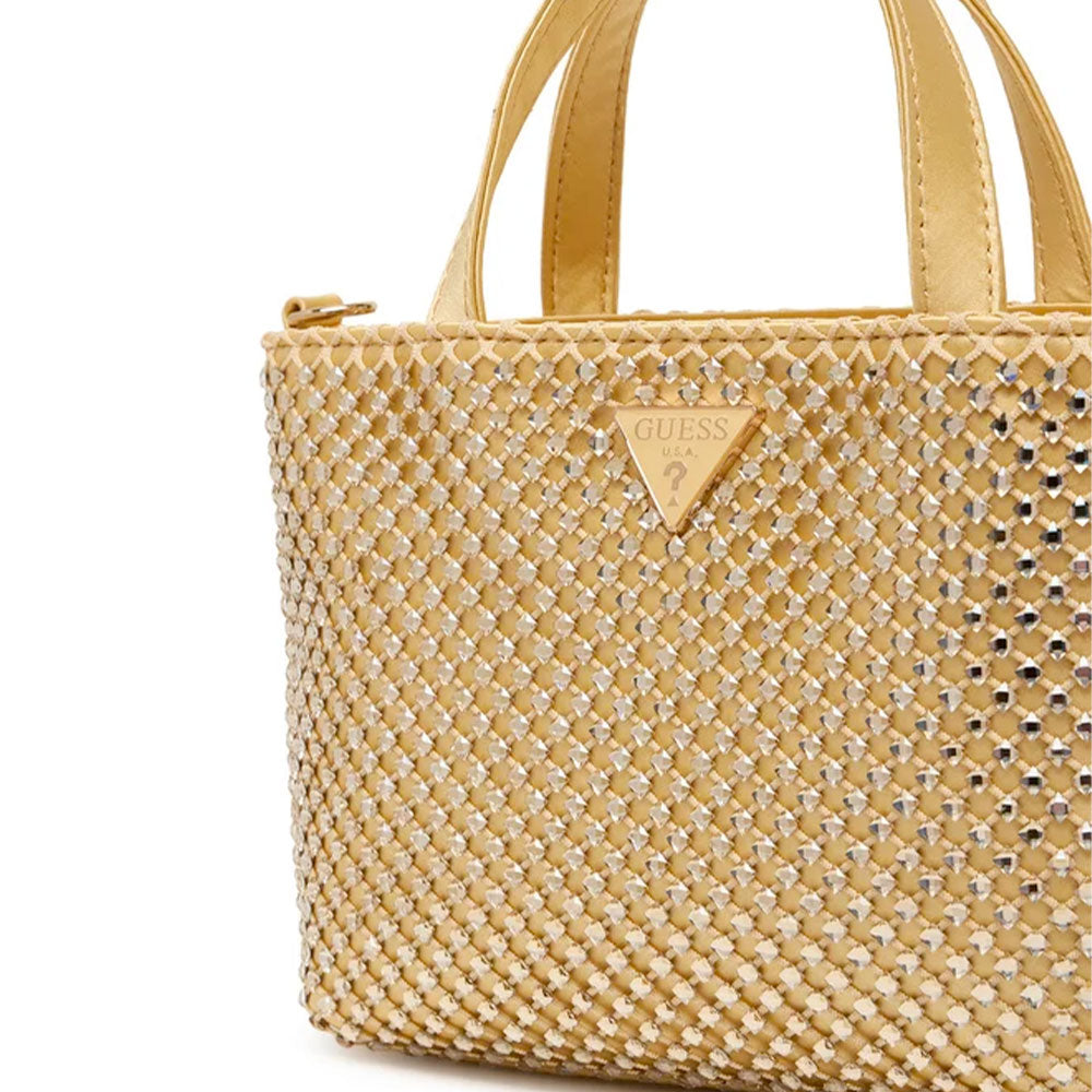 Borsa Donna Mini a Mano GUESS Linea Tasmin colore Gold