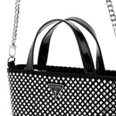 Kleine Damen-Henkeltasche GUESS Modell Tasmin in Schwarz