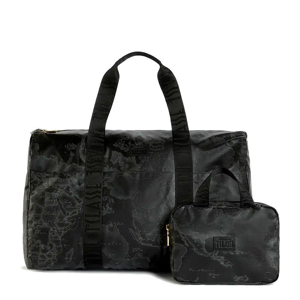 Borsone da Viaggio Pieghevole con Beauty 1A Classe Alviero Martini linea Geo Soft colore Geo Black S022