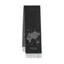 Sciarpa 30 x 180 cm 1A Classe Alviero Martini linea Geo Pieno Nero S452