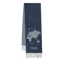 Sciarpa 30 x 180 cm 1A Classe Alviero Martini linea Geo Pieno Blu Zaffiro S452