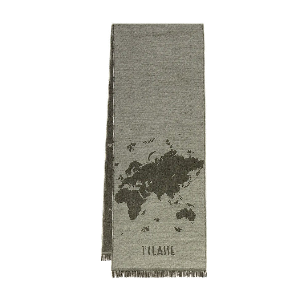 Sciarpa 30 x 180 cm 1A Classe Alviero Martini linea Geo Pieno Grigio S564