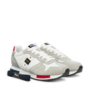 Sneakers Uomo BLAUER Queens 01 in Mesh e Suede White Red Navy