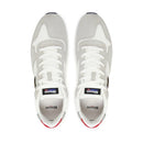Sneakers Uomo BLAUER Queens 01 in Mesh e Suede White Red Navy