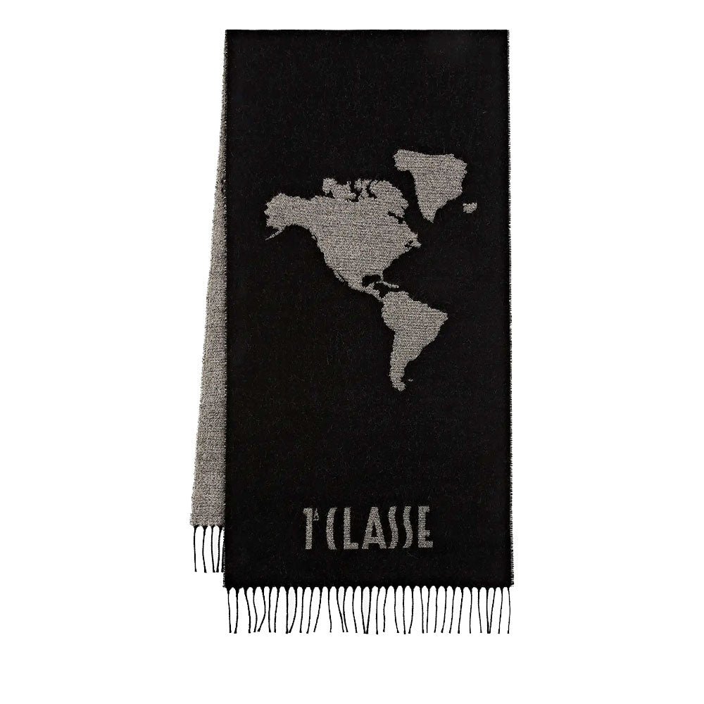 Sciarpa 40 x 170 cm 1A Classe Alviero Martini linea Geo Pieno Nero S605