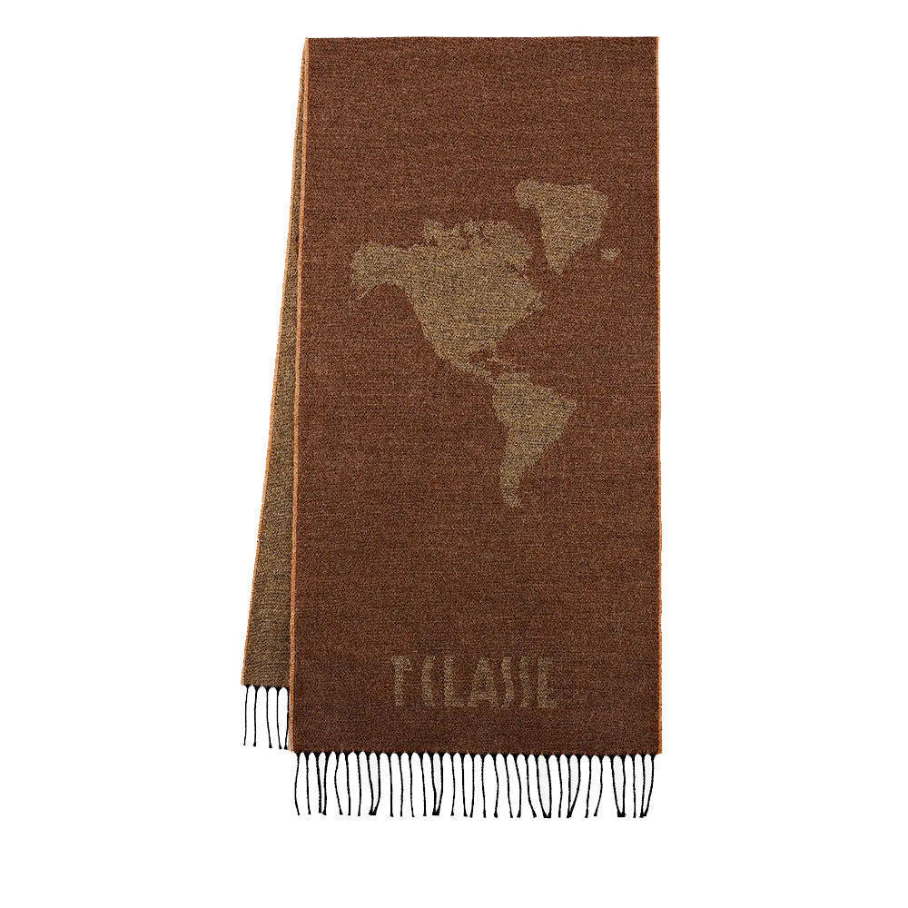 Sciarpa 40 x 170 cm 1A Classe Alviero Martini linea Geo Pieno Marrone S605