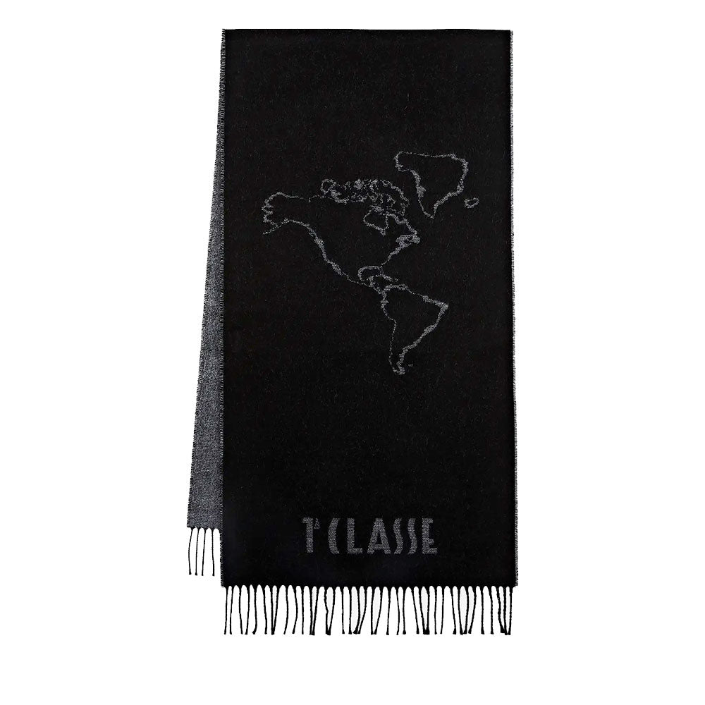 Sciarpa 40 x 170 cm 1A Classe Alviero Martini linea Geo Filetto Nero S606