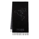 Sciarpa 40 x 170 cm 1A Classe Alviero Martini linea Geo Filetto Nero S606