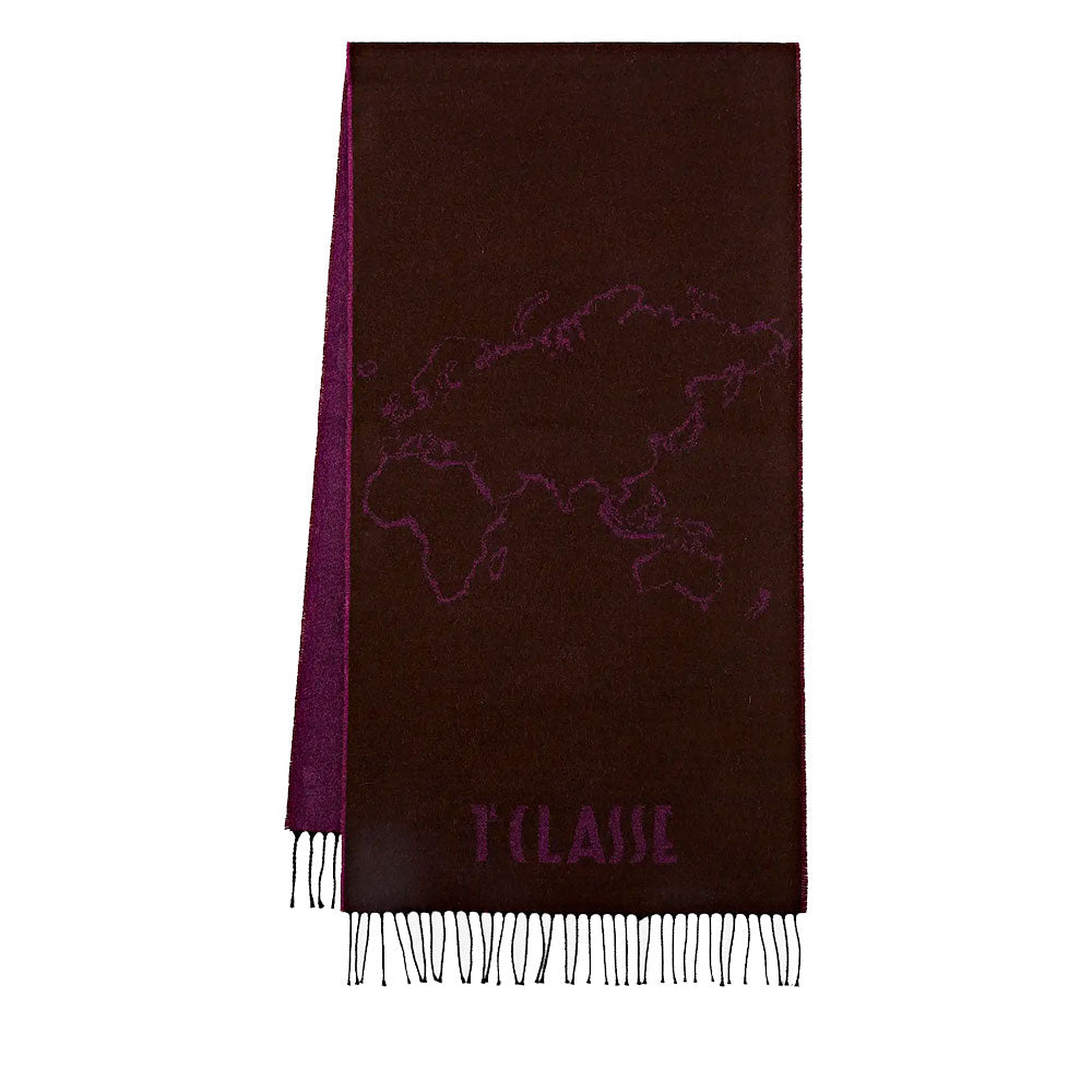 Sciarpa 40 x 170 cm 1A Classe Alviero Martini linea Geo Filetto Mogano S606