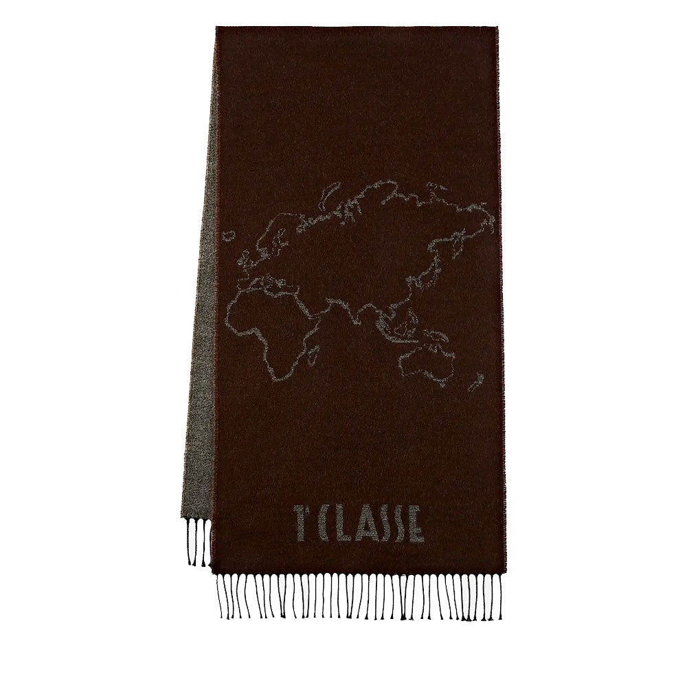 Sciarpa 40 x 170 cm 1A Classe Alviero Martini linea Geo Filetto Cacao S606