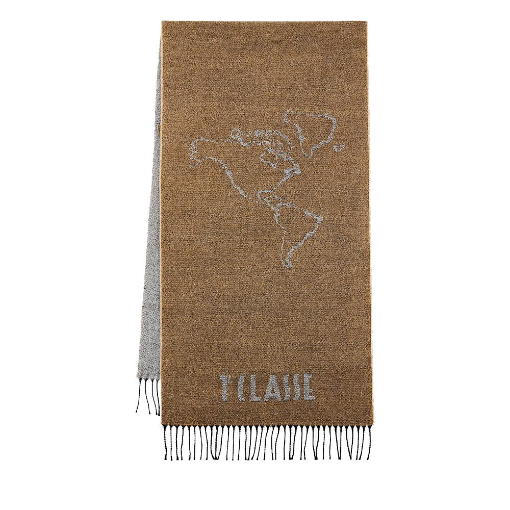 Sciarpa 40 x 170 cm 1A Classe Alviero Martini linea Geo Filetto Nocciola Chiaro S606