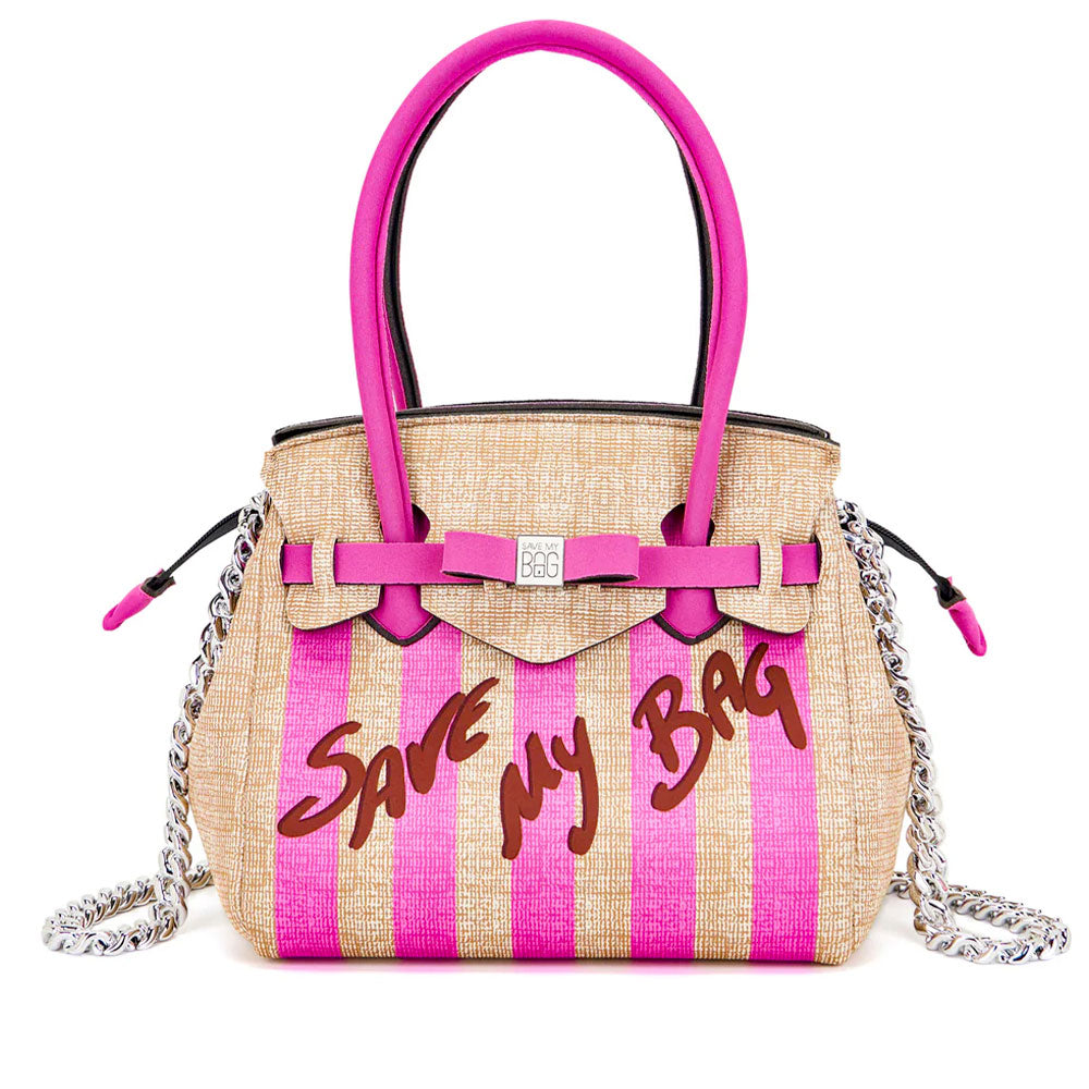 Borsa Donna a Spalla SAVE MY BAG in Lycra linea Miss Misura M Colore Fuxia