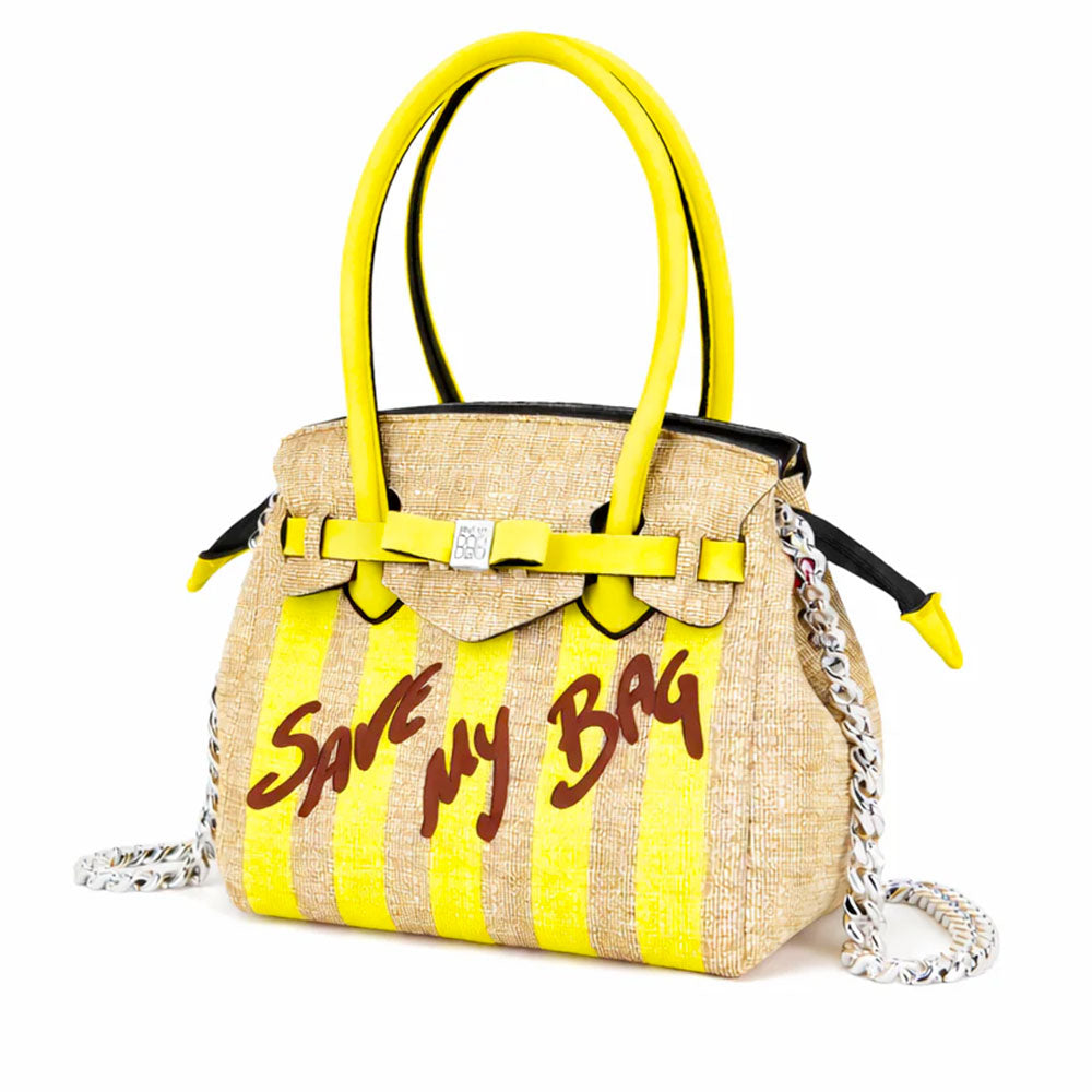 Borsa Donna a Spalla SAVE MY BAG in Lycra linea Miss Misura M Colore Giallo
