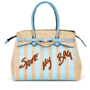Borsa Donna a Spalla SAVE MY BAG in Lycra linea Miss Misura XL Colore Azzurro
