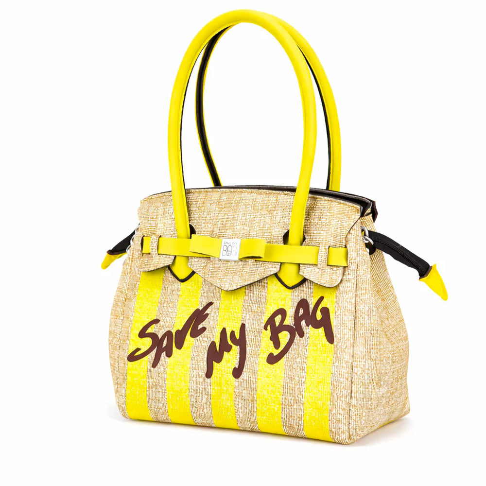 Borsa Donna a Spalla SAVE MY BAG in Lycra linea Miss Misura XL Colore Giallo