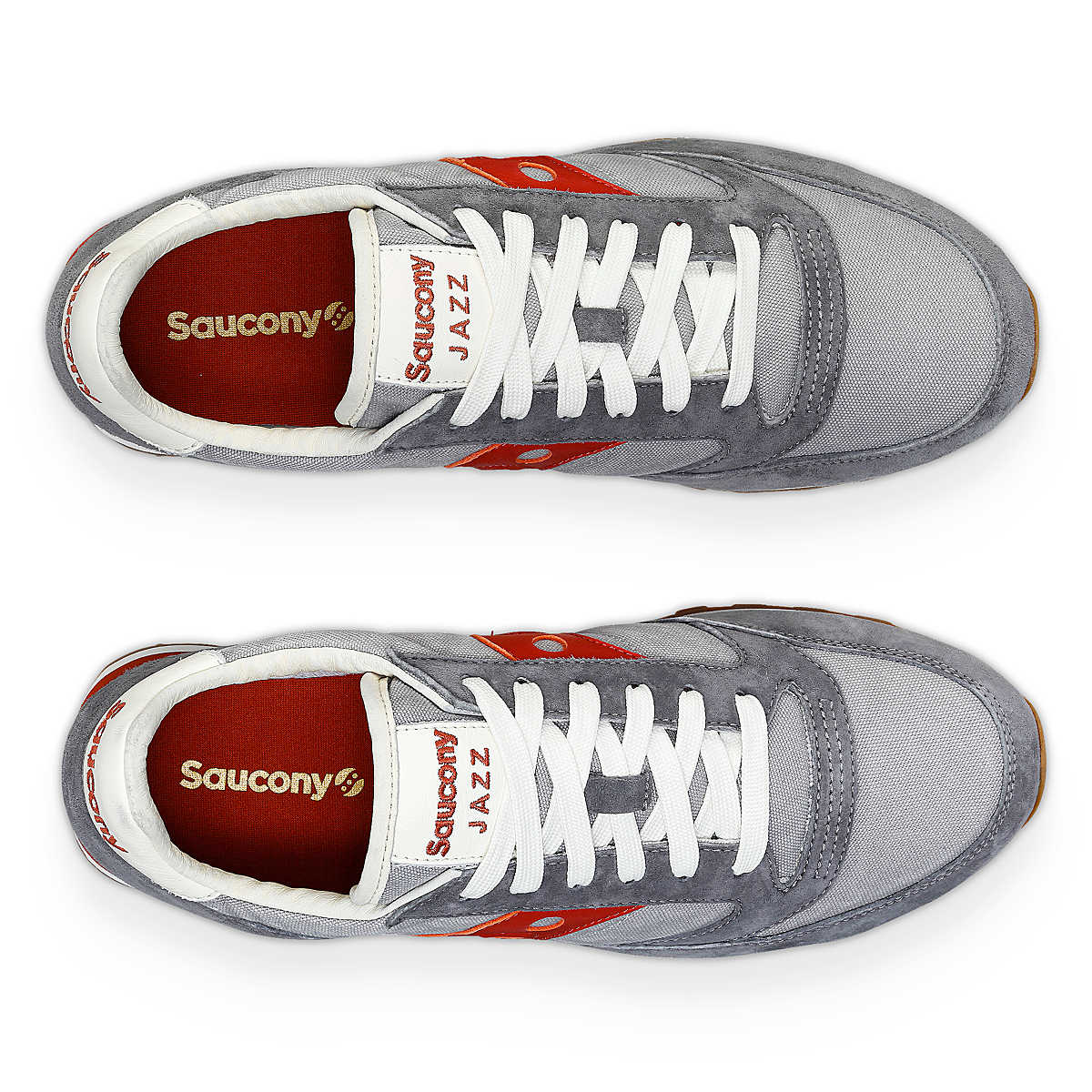 Scarpe Uomo Saucony Sneakers Jazz Original Grey - Red