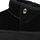 Damenschuhe LIU JO Jane 01 gepolsterte Plateau-Stiefeletten aus schwarzem Wildleder