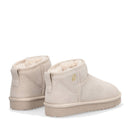 Damenschuhe LIU JO Jil 01 Mini gepolsterte Stiefeletten aus sandfarbenem Wildleder