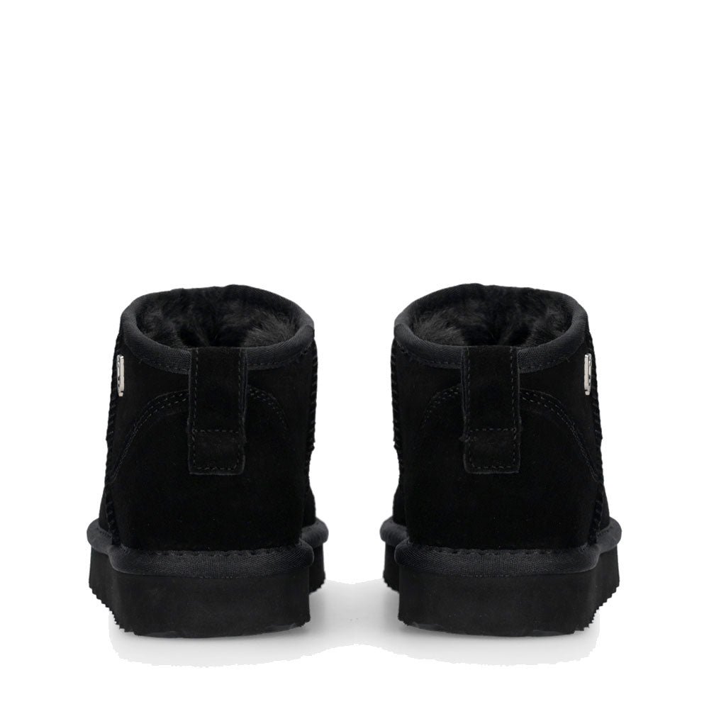 LIU JO Jil 01 Mini 
Damenschuhe, gepolsterte Stiefeletten aus schwarzem Wildleder