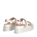 Sandali Platform Donna LIU JO Sommer 03 in Nappa con Inserti Metallici color Burro