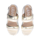 Sandali Platform Donna LIU JO Sommer 03 in Nappa con Inserti Metallici color Burro