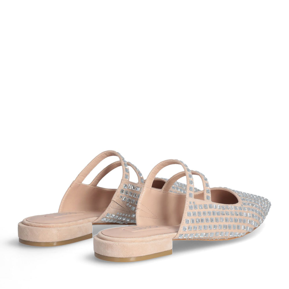 Sabot Donna LIU JO Viola 16 in Suede Beige con Strass