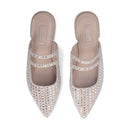 Sabot Donna LIU JO Viola 16 in Suede Beige con Strass