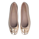 LIU JO Dafne 04 Damenschuhe aus laminiertem Leder Hellgold