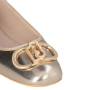 LIU JO Dafne 04 Damenschuhe aus laminiertem Leder Hellgold