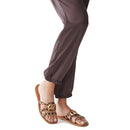 LIU JO Saba 11 
Flache Hausschuhe im Leopardenmuster Cavallino mit Maxi-Logo