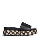 Ciabatte Platform LIU JO Frida 37 Nere con Inserti in Rafia