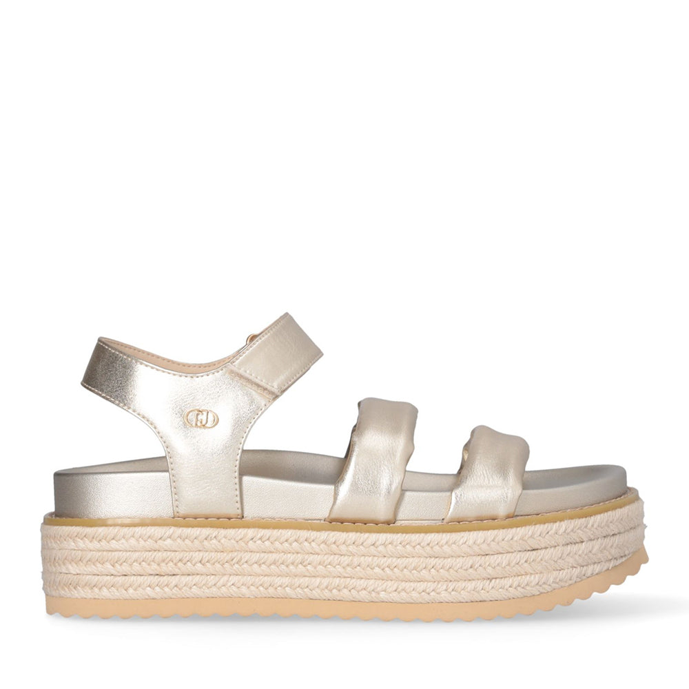Sandali Platform LIU JO Panarea 01 Laminato Light Gold