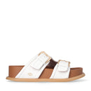 LIU JO Loren 09 
Doppelband-Slipper mit auffälligen Riemen Off White