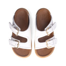 LIU JO Loren 09 
Doppelband-Slipper mit auffälligen Riemen Off White