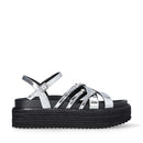 Sandali Platform LIU JO Panarea 03 con Fascette Incrociate a Specchio Silver