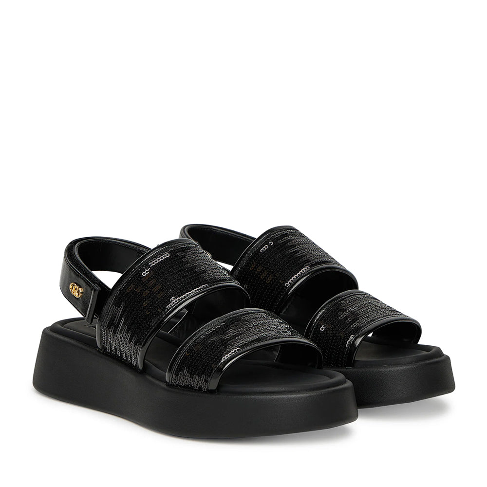Sandali Platform LIU JO Amber 01 con Paillettes colore Nero