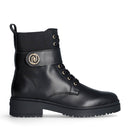 Anfibi Donna LIU JO New Nancy Eco 2-1 in Pelle Nera con Inserto Elastico