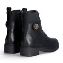 Anfibi Donna LIU JO New Nancy Eco 2-1 in Pelle Nera con Inserto Elastico