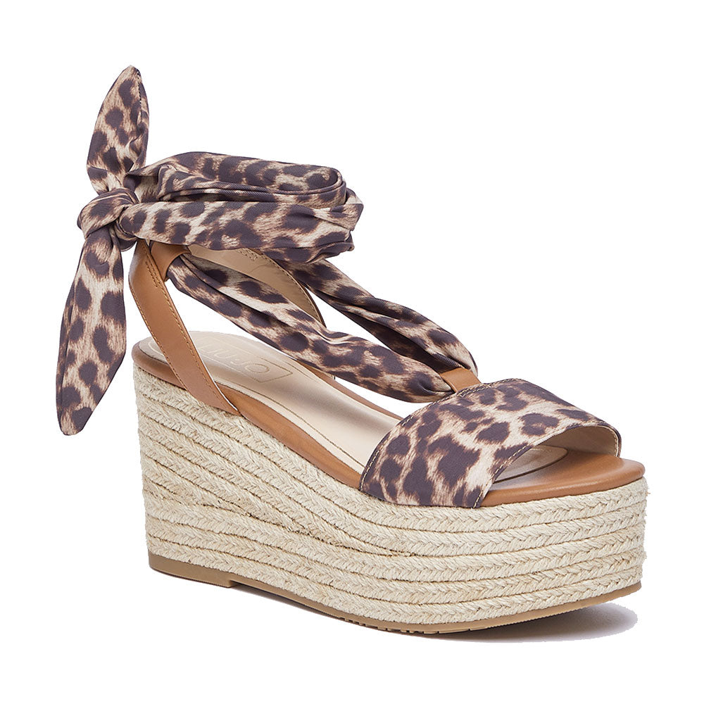 Sandali Donna con Zeppa LIU JO Bali 03 in Tessuto stampa Animalier