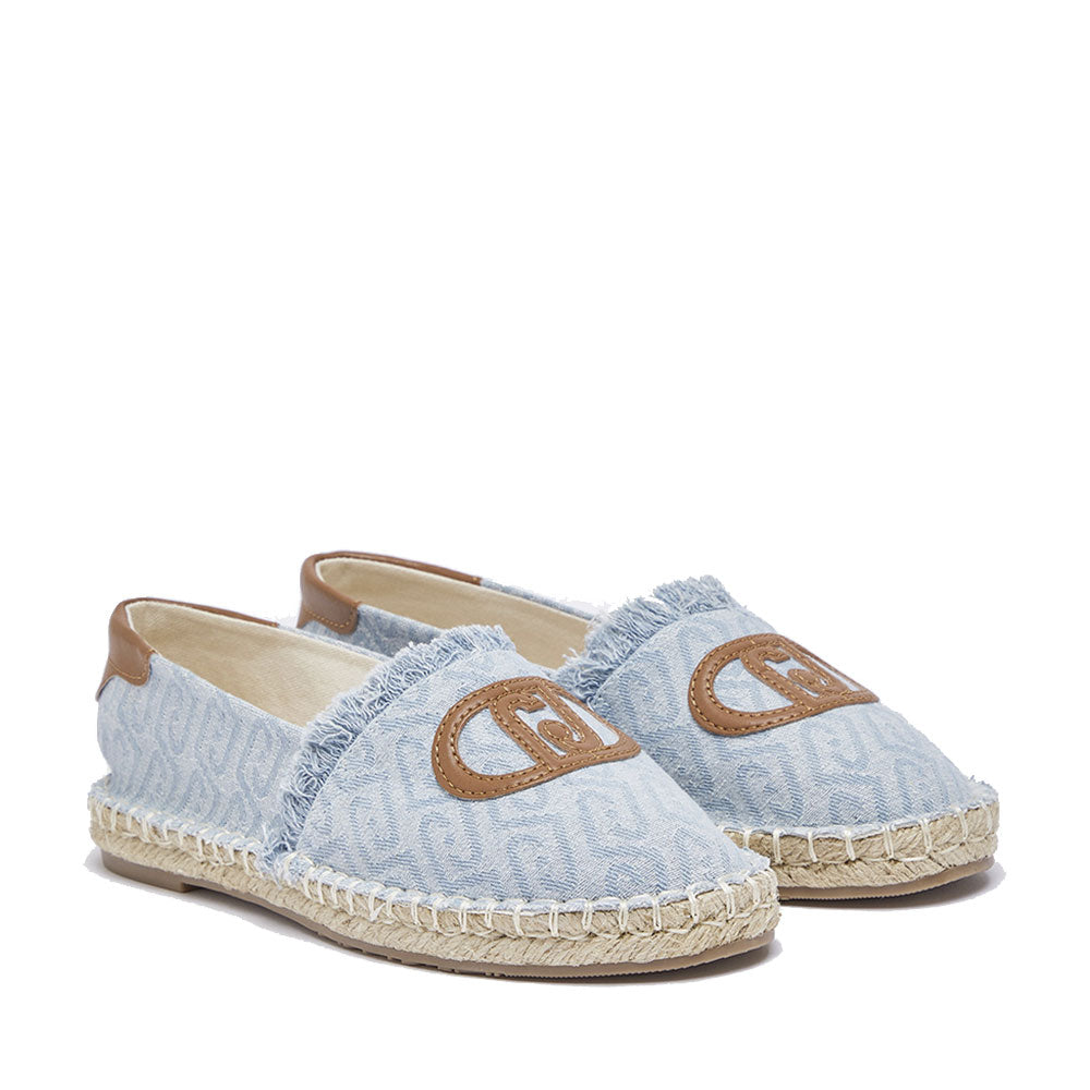 Espadrillas Donna LIU JO Capri 01 in Denim Jacquard Light Blue