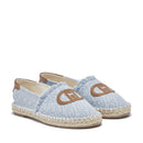 Espadrillas Donna LIU JO Capri 01 in Denim Jacquard Light Blue