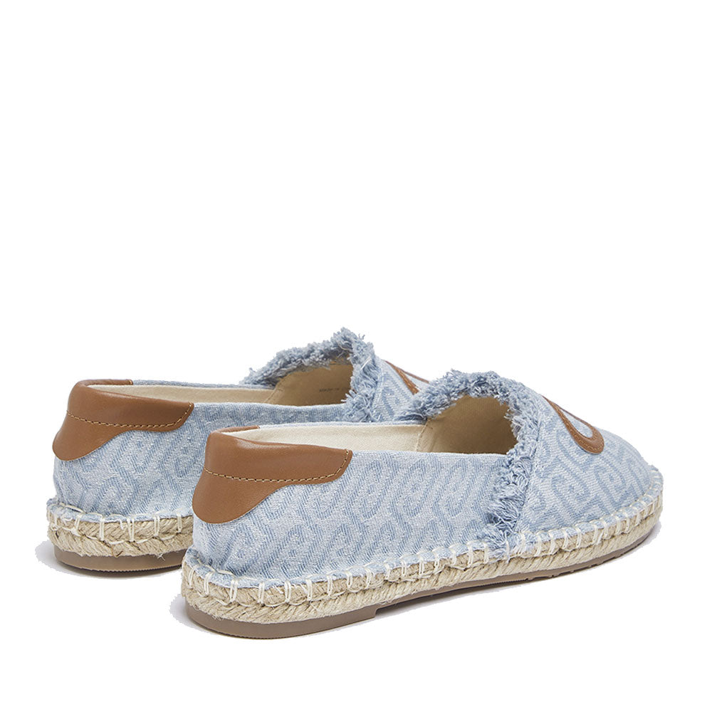 Espadrillas Donna LIU JO Capri 01 in Denim Jacquard Light Blue