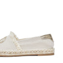 Espadrillas Donna LIU JO Capri 01 in Canvas Beige con Maxi Logo