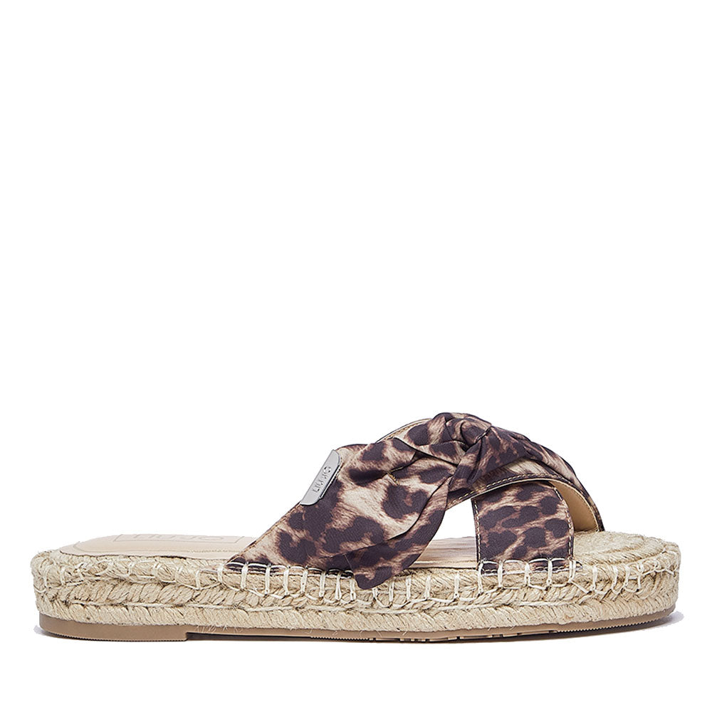 Ciabatte Donna Modello Espradillas LIU JO Paros 03 in Tessuto Stampa Animalier
