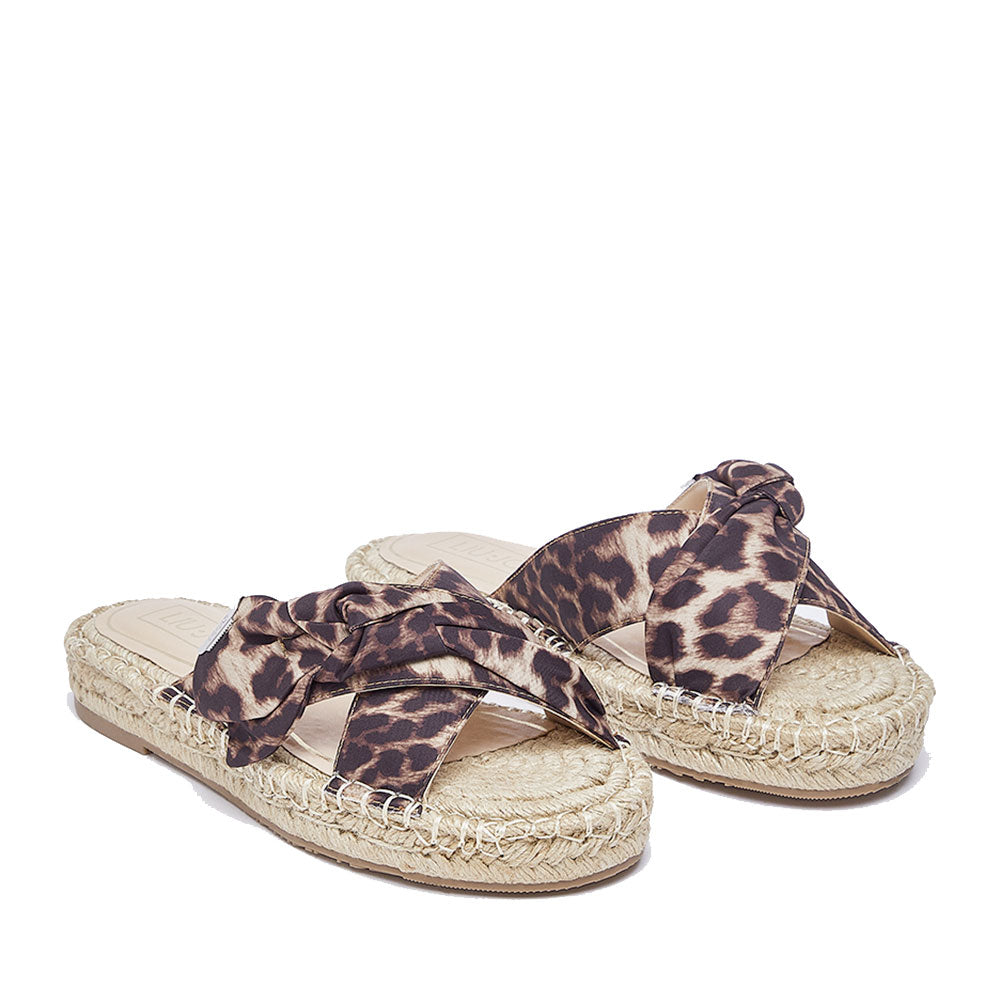 Ciabatte Donna Modello Espradillas LIU JO Paros 03 in Tessuto Stampa Animalier